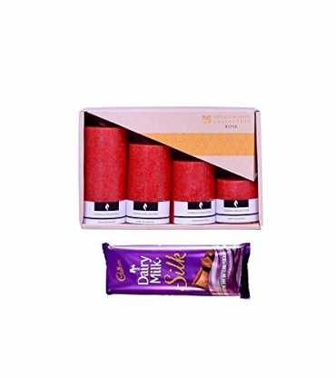 Set of cadbury chocolates with Candles 