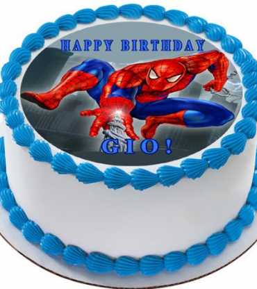 Spiderman Photo Cake