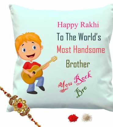 Stylish-Cushion-And-Rakhi