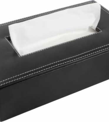 Leather Tissue Holder Box