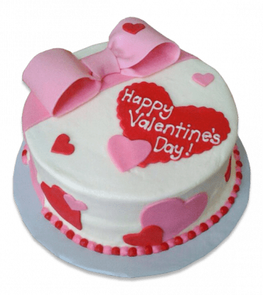 Special Valentines Day Bow Cake