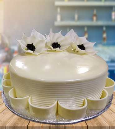 White Chocolate Truffle Cake