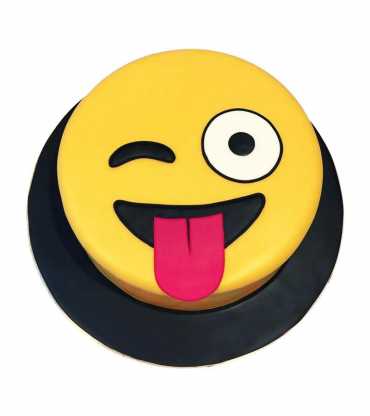 Wink Emoji Cake 