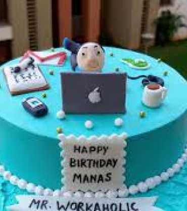 Workaholic Theme Cake