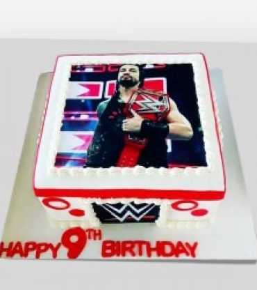 Wwe Photo Theme Cake