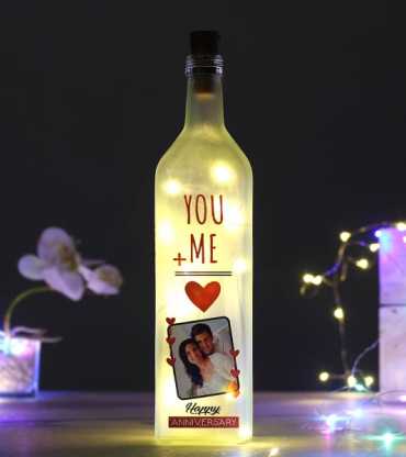 You & me Personalized LED Bottle Lamp