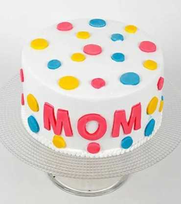 Colorful Mother's Day Chocolate Cake