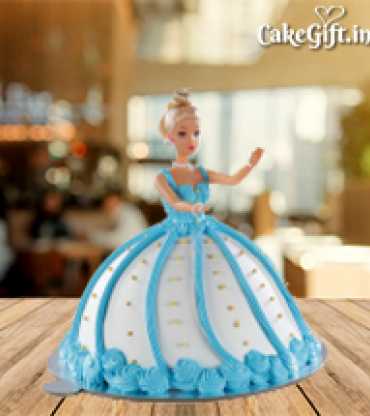 Barbie doll Fondant Cake