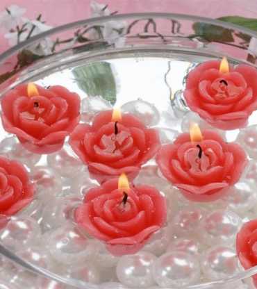 Flower Rose Floating Candles