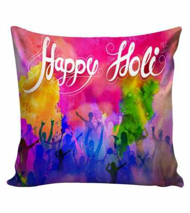 colorful holi cushion