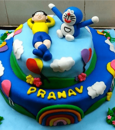 Doraemon Nobita Cake Fondant 