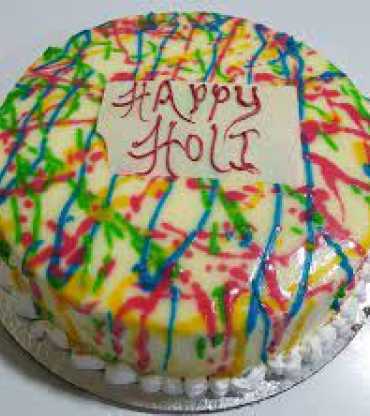 Happy Holi Chocolate Cake