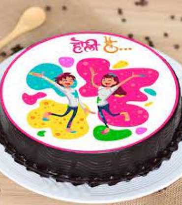 Holi Hai Poster cake 