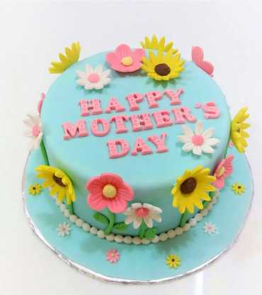 Happy Mother's Day Flower's Cake 