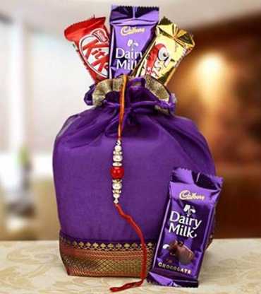 Amezing Rakhi with chocolates