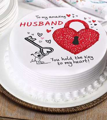 Key To My Heart My Husband Cake