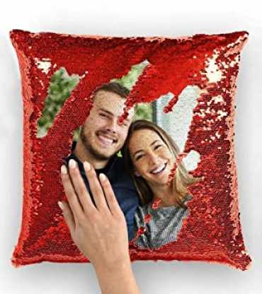 Magic Photo Cushion Red