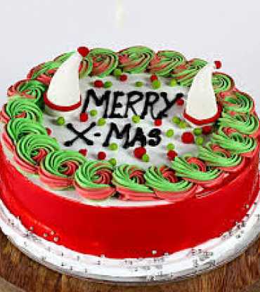 Merry X Mas Pineapple Cake