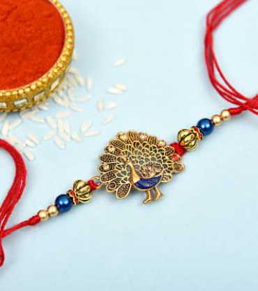 Designer Peacock Rakhi