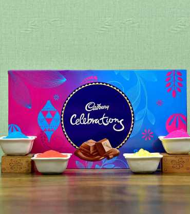 Cadbury Celebration Pack with Colorful Gulal