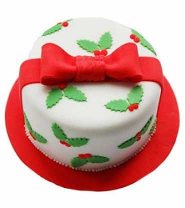 Christmas Gift Chocolate Cake 