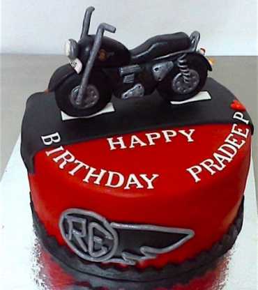 RE Custom Bike Birthday Cake for husband