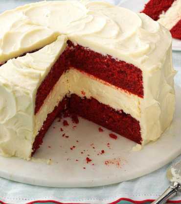 Red velvet fresh cheese cake 