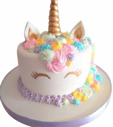 unicorn theme cake