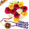  Roses With Bhaiya Bhabhi Rakhi