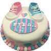 baby shoe cake