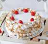 Butterscotch Cake With Cherry Topping