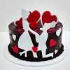 Couple Valentine's Day Cake