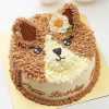 Cute Cat Face Chocolate Cake