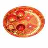 Decorated Hand Painted Puja Thali