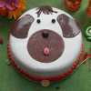 Dog Face Theme Cake