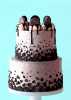 Double Stack Cookies And  Cream Cake