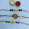 Ethnic Kundan Rakhi Set of 3