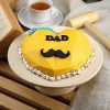 Mustache Father Theme Pinata Cake