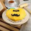 Mustache Father Theme Pinata Cake