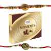 Set Of 2 Rakhis With Ferrero Rocher Moments 24 Pcs