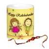Golden Mug With Rakhi