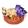 Dry fruit and chocolate gift hamper