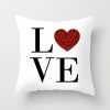 Love Printed Cushion with Red Heart