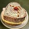 Love Shape Butterscotch Cake