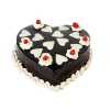 Lovely Heart Shape Chocolate Cake