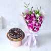 Orchids-with-Half-Kg-Chocolate-Cake