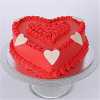 Pineapple Valentine's Heart Shape Cake