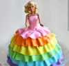 Rainbow Doll Cake 