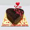 Romantic Heart Shape Truffle Cake