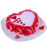 RoseyRed Velvet Heart Shape Cake